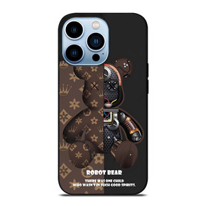 iPhone 14 Pro Max しいちゃんコラボ BEAR BRICK KAWS ROBOT BROWN iPhone 14 Pro Max Case Cover